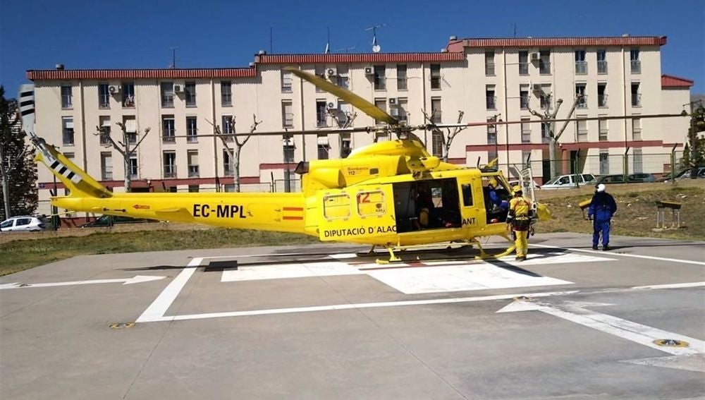 Helicóptero de rescate del Consorcio Provincial de Bomberos de Alicante