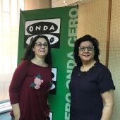 Esmeralda Cuena e Inmaculada Gutiérrez, de ALCER, nos acompañaron hoy en Palencia en la Onda.