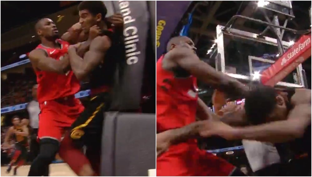 Ibaka pierde los papeles ante los Cavs: coge a un rival por el cuello y le suelta un puñetazo Ibaka pierde los papeles ante los Cavs: coge a un rival por el cuello y le suelta un puñetazo