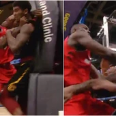 Agresión de Ibaka a un rival de los Cavaliers Agresión de Ibaka a un rival de los Cavaliers