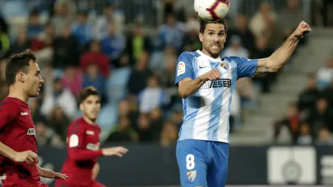 Adrián en el Málaga-Osasuna Adrián en el Málaga-Osasuna