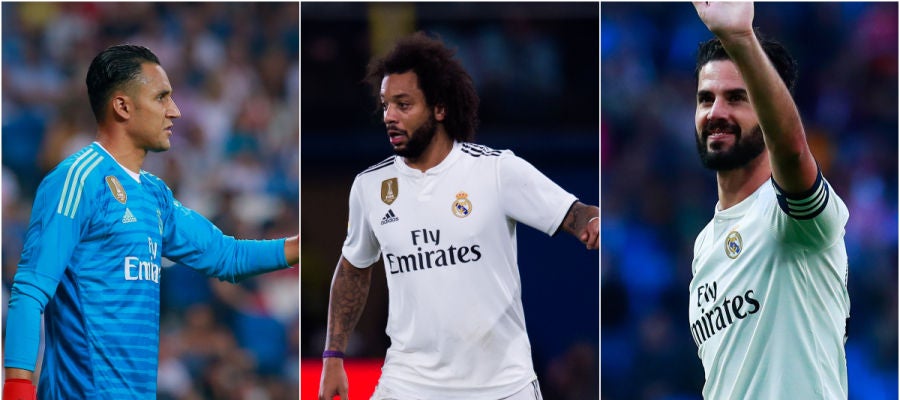 Keylor, Marcelo e Isco Keylor, Marcelo e Isco