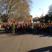 Manifestación en Madrid contra el juicio al 'procés'