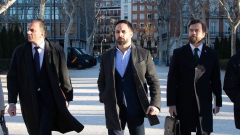 Javier Ortega Smith, Santiago Abascal e Iv&aacute;n Espinosa de los Monteros