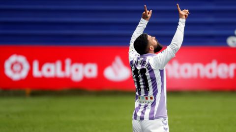 Daniele Verde logra un gol importante con el Valladolid. 