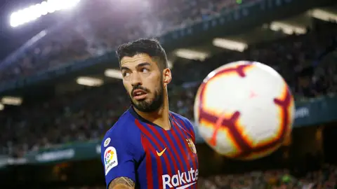Luis Suárez, durante el partido con el Barcelona Luis Suárez, durante el partido con el Barcelona