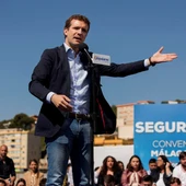 Imagen de archivo de Pablo Casado en un acto en Málaga Imagen de archivo de Pablo Casado en un acto en Málaga