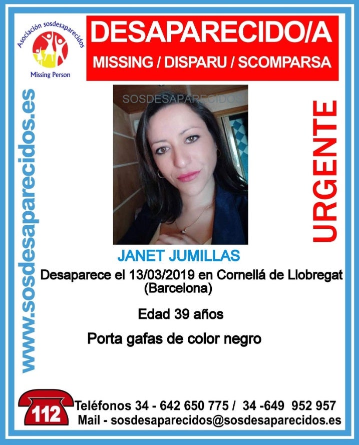 Localizan el coche de Janet Jumillas, la mujer desaparecida en Cornellá Localizan el coche de Janet Jumillas, la mujer desaparecida en Cornellá