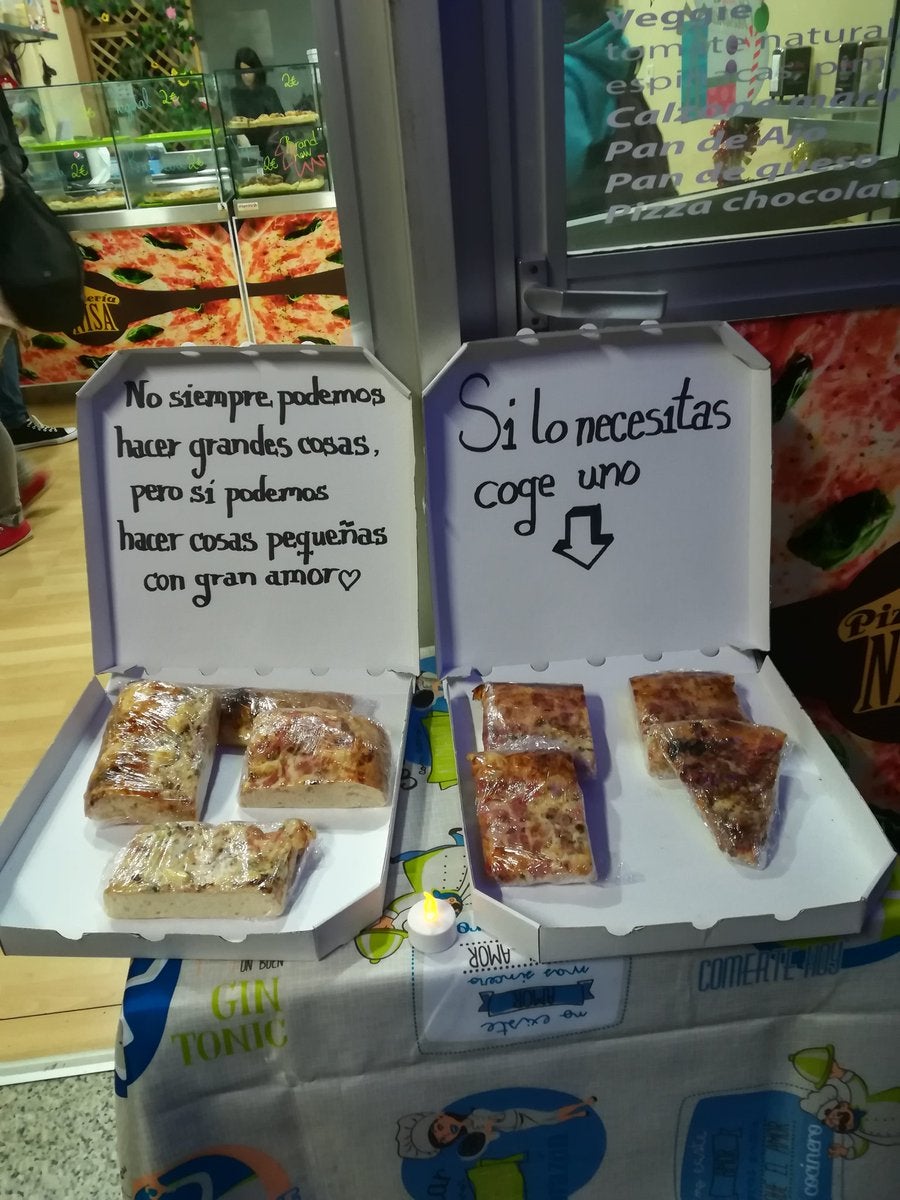 Una pizzería de Tenerife regala porciones gratis para los más necesitados Una pizzería de Tenerife regala porciones gratis para los más necesitados