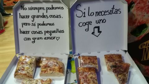 Pizza gratuita para los m&aacute;s necesitados