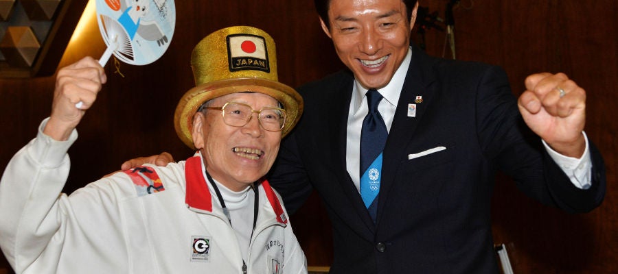 Naotoshi Yamada, en un acto en Japón Naotoshi Yamada, en un acto en Japón
