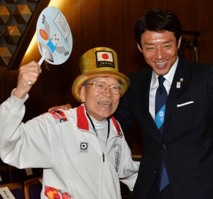 Naotoshi Yamada, en un acto en Japón Naotoshi Yamada, en un acto en Japón