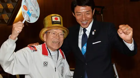 Naotoshi Yamada, en un acto en Japón Naotoshi Yamada, en un acto en Japón