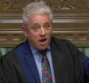 John Bercow, portavoz del Parlamento británico John Bercow, portavoz del Parlamento británico