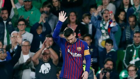 Messi, ovacionado por el Villamar&iacute;n