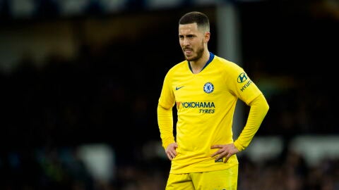 Eden Hazard en un partido 