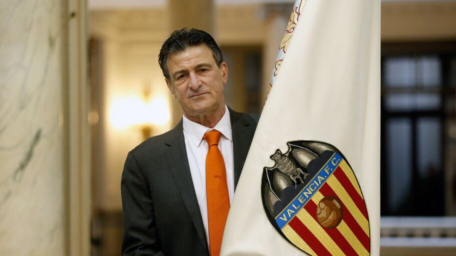 Mario Kempes, en la celebraci&oacute;n del centenario del Valencia