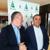 Donaciano Dujo y Honorato Meneses de ASAJA