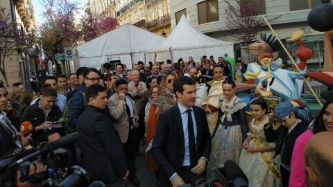 Pablo Casado en Fallas
