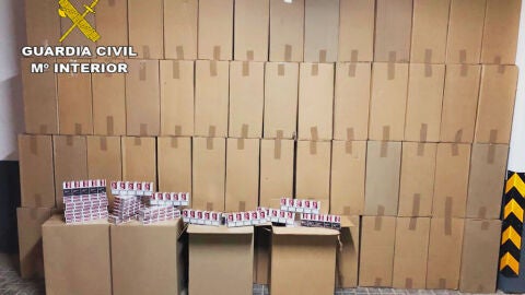 Tabaco incautado por la Guardia Civil