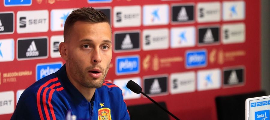 Sergio Canales en rueda de prensa Sergio Canales en rueda de prensa