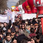 Imagen de una manifestación en París