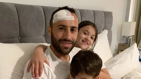 Ospina, con su familia Ospina, con su familia