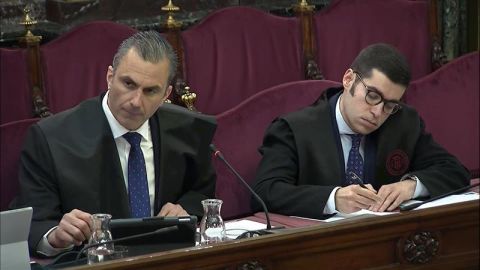 El abogado de la acusaci&oacute;n popular Vox, Javier Ortega Smith, durante el juicio del 'proc&eacute;s'