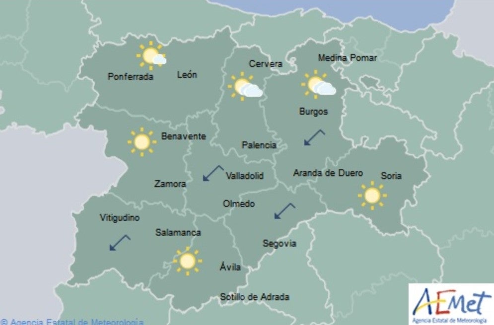 El Tiempo para las próximas horas El Tiempo para las próximas horas