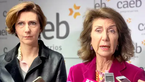 Carmen Planas, Presidenta de CAEB, junto a Isabel Oliver, secretaria de estado de Turismo. Carmen Planas, Presidenta de CAEB, junto a Isabel Oliver, secretaria de estado de Turismo.