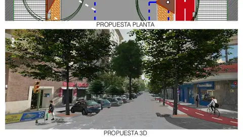 Propuesta de Cort de la remodelación de la calle General Ricardo Ortega. Propuesta de Cort de la remodelación de la calle Ricardo Ortega.