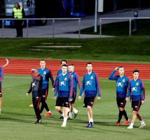 Nuevo entrenamiento de la Selección española de fútbol en Las rozas Nuevo entrenamiento de la Selección española de fútbol en Las rozas