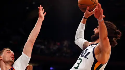 Ricky Rubio, en acción ante los Knicks en el Madison Square Garden Ricky Rubio, en acción ante los Knicks en el Madison Square Garden