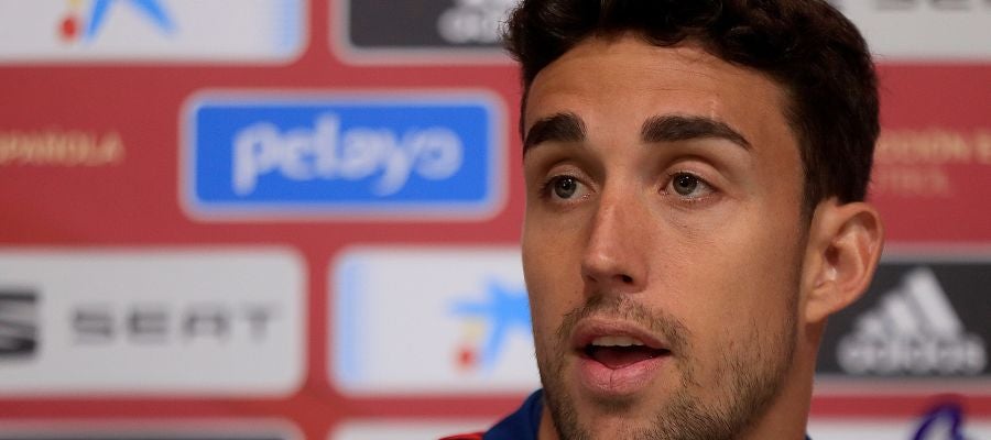 Jaime Mata, en rueda de prensa en Las Rozas Jaime Mata, en rueda de prensa en Las Rozas