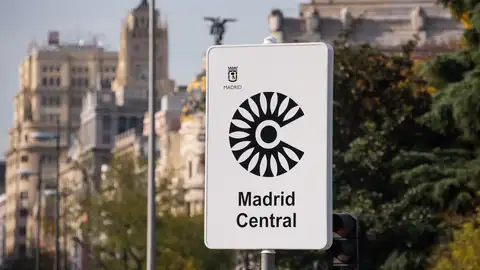 Señal de Madrid Central Señal de Madrid Central