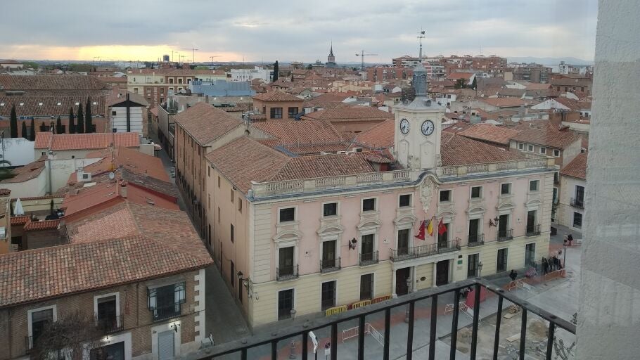Vista del antiguo Convento de Agonizantes desde la Torre de Santa Mar&iacute;a. 