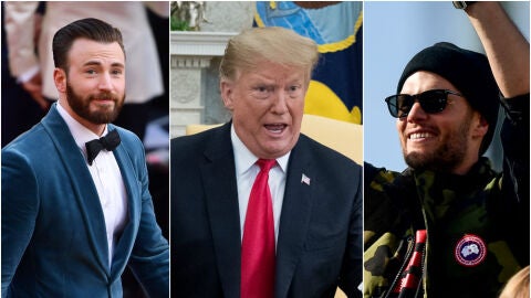 Chris Evans, enfrentado con Tom Brady por Donald Trump
