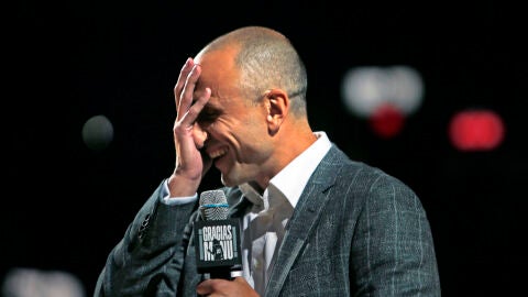 Ginobili, durante su discurso