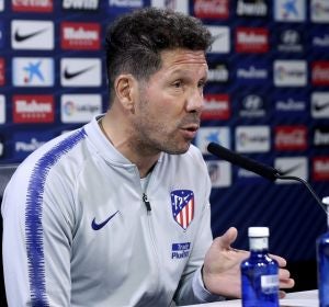 Simeone en rueda de prensa Simeone en rueda de prensa