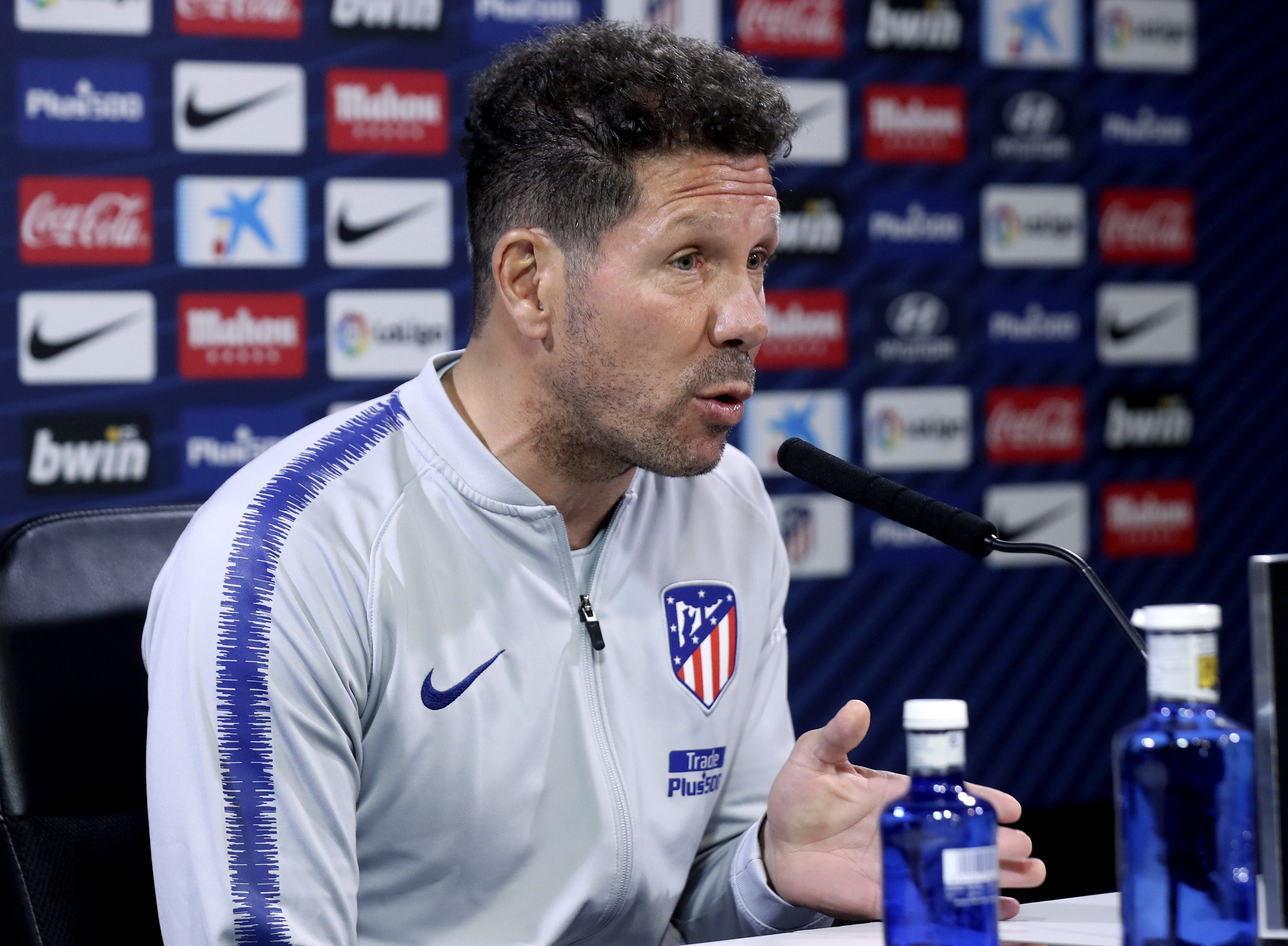 Simeone: "No me imagino un Atlético de Madrid sin Griezmann" Simeone: "No me imagino un Atlético de Madrid sin Griezmann"