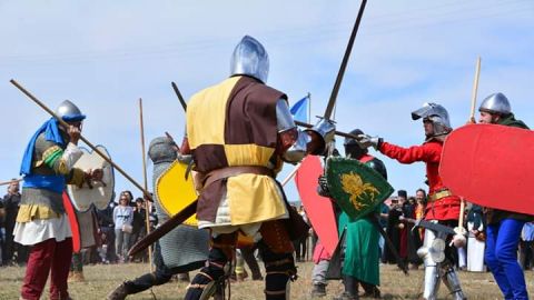 Recreaci&oacute;n de la Batalla de Montiel