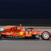Charles Leclerc, durante la clasificación del GP de Baréin