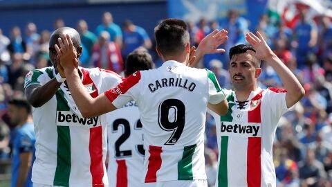 Los jugadores del Legan&eacute;s celebran uno de los goles contra el Getafe