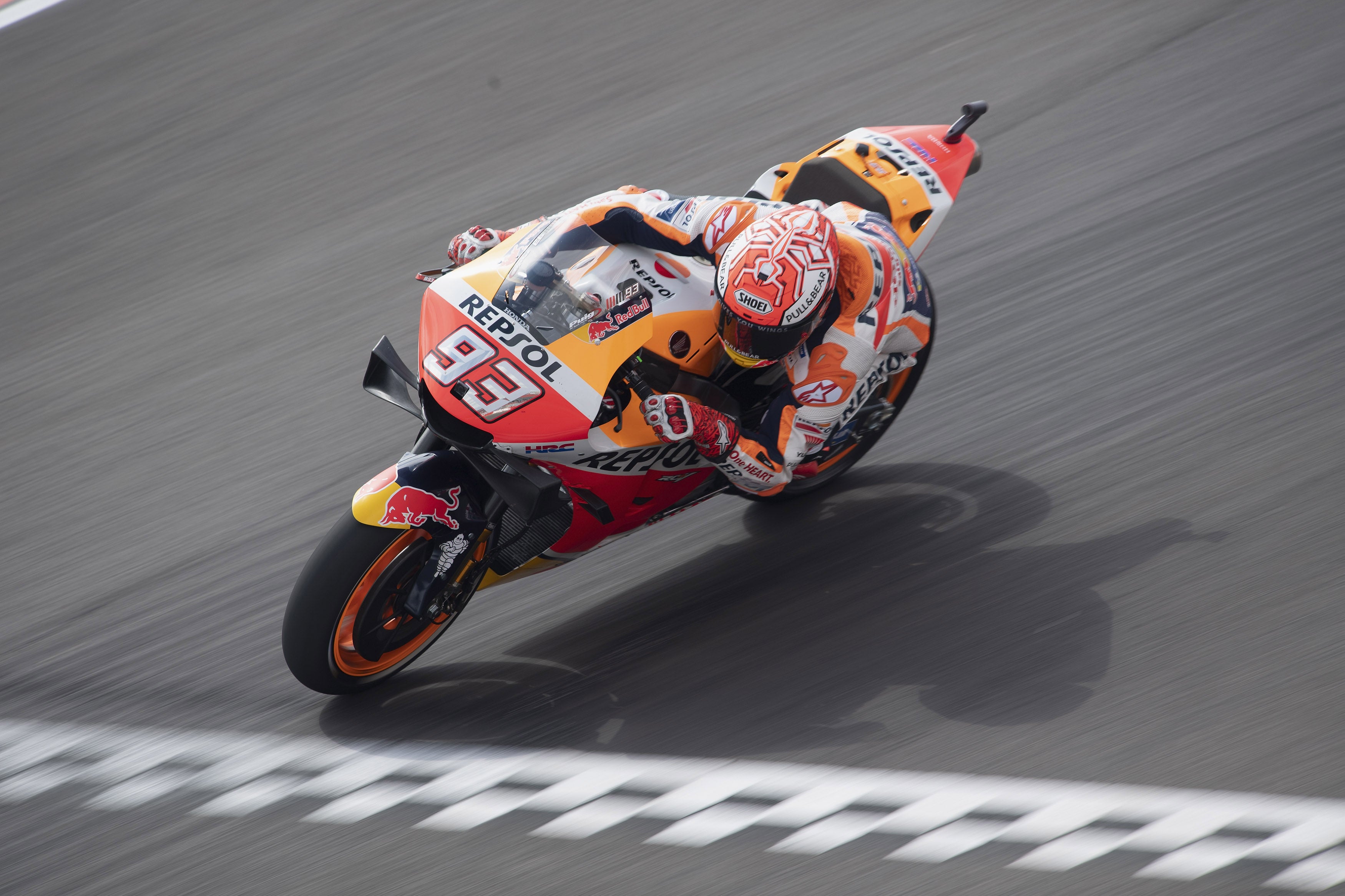 Marc Márquez marca el ritmo en Argentina y saldrá desde la pole Marc Márquez marca el ritmo en Argentina y saldrá desde la pole