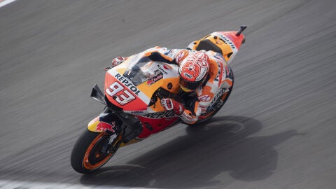 M&aacute;rquez, durante la clasificaci&oacute;n del GP de Argentina