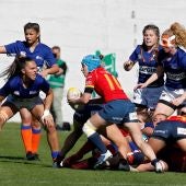 Momento de la final del campeonato de Europa femenino entre España y Países Bajos