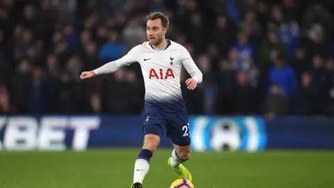 Christian Eriksen, jugador del Tottenham Christian Eriksen, jugador del Tottenham