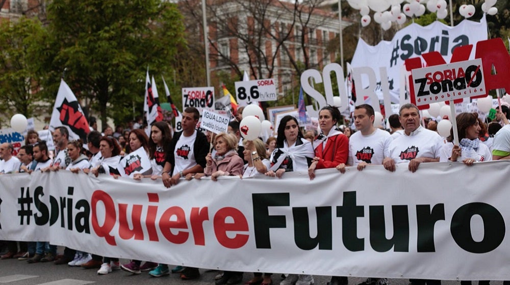 Multitudinaria manifestación de la 'España Vaciada' para frenar la despoblación Multitudinaria manifestación de la 'España Vaciada' para frenar la despoblación