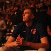 Kristaps Porzingis, en su etapa como jugador de los New York Knicks