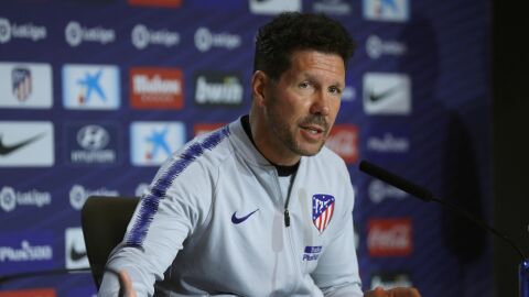 Simeone, en rueda de prensa